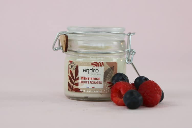 Endro Dentifrice fruits rouges BIO pâte naturelle 150 g