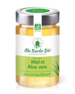 Ma Ruche Bio MIEL ET ALOÉ VERA SAIN ET EQUILIBRANT 250 g