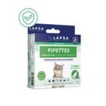 Lapsa pipettes antiparasitaires externes insectifuges pour chaton et chat à partir de 8 semaines 3 pipettes